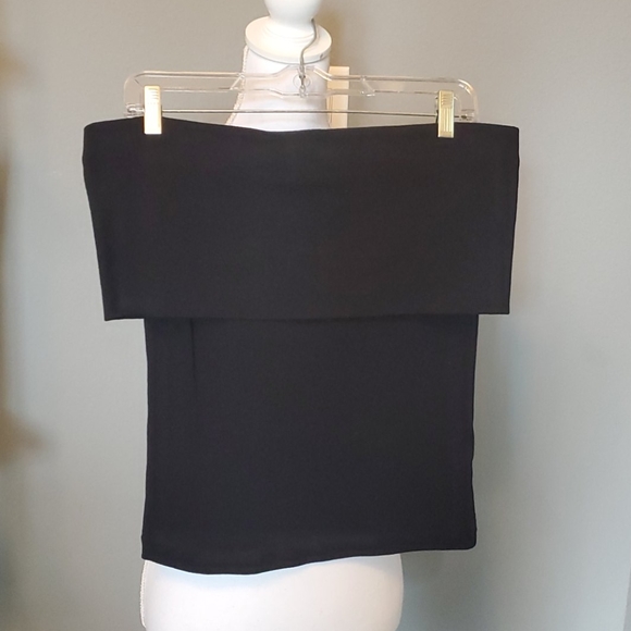 Club Monaco black off-the-shoulder top xs - Picture 2 of 3